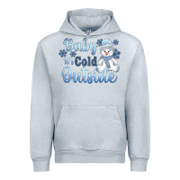 Heather Grey baby it's cold outside Urban Hoodie - AdoDesignShop