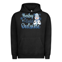 Pigment Black baby it's cold outside Urban Hoodie - AdoDesignShop