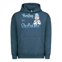 Pigment Midnight Navy baby it's cold outside Urban Hoodie - AdoDesignShop