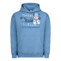 Pigment Pebble Blue baby it's cold outside Urban Hoodie - AdoDesignShop