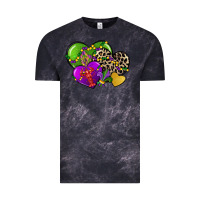 Cloud Black mardi gras hearts Vintage Tee - CowGirlArtShop