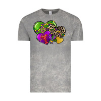 Cloud Rock mardi gras hearts Vintage Tee - CowGirlArtShop