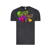 Vintage Black mardi gras hearts Vintage Tee - CowGirlArtShop