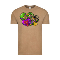 Vintage Coffee mardi gras hearts Vintage Tee - CowGirlArtShop