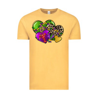 Vintage Mustard mardi gras hearts Vintage Tee - CowGirlArtShop