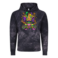 Cloud Black mardi gras mask Vintage Hoodie - OliviaCreatesArt