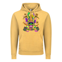 Vintage Mustard mardi gras mask Vintage Hoodie - OliviaCreatesArt