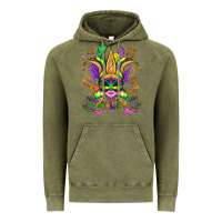 Vintage Olive mardi gras mask Vintage Hoodie - OliviaCreatesArt