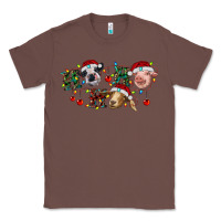 Chestnut Hohoho Christmas Cows Classic Tee - RanaPortraitStore