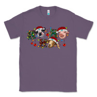 Lavender Hohoho Christmas Cows Classic Tee - RanaPortraitStore