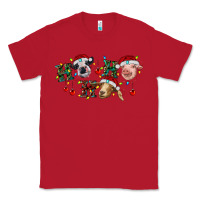 Red Hohoho Christmas Cows Classic Tee - RanaPortraitStore