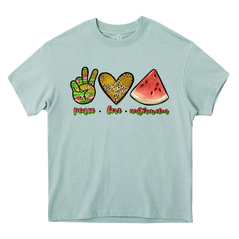 Peace Love Watermelon Heavy Core Tee by JahusDesignShop | Teevron