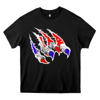 Black American Flag Claw Heavy Core Tee - Bettercallsaul