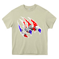 Mossy American Flag Claw Heavy Core Tee - Bettercallsaul