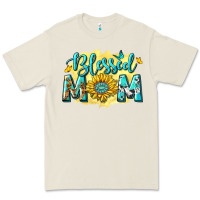 Bone Blessed Mom with Sunflowers Premium Tee - texasbilliewilder