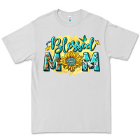Dove Grey Blessed Mom with Sunflowers Premium Tee - texasbilliewilder