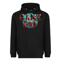 Black game day football Heavyweight Hoodie - BarkalooDesign
