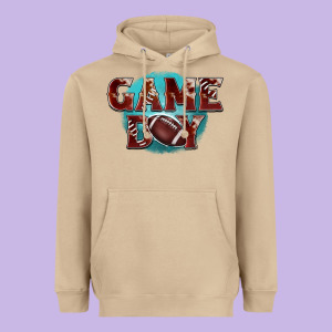 Game Day Football Heavyweight Hoodie Designed By Barkaloodesign