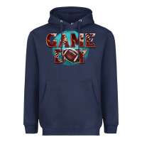 Navy game day football Heavyweight Hoodie - BarkalooDesign