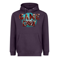 Plum game day football Heavyweight Hoodie - BarkalooDesign