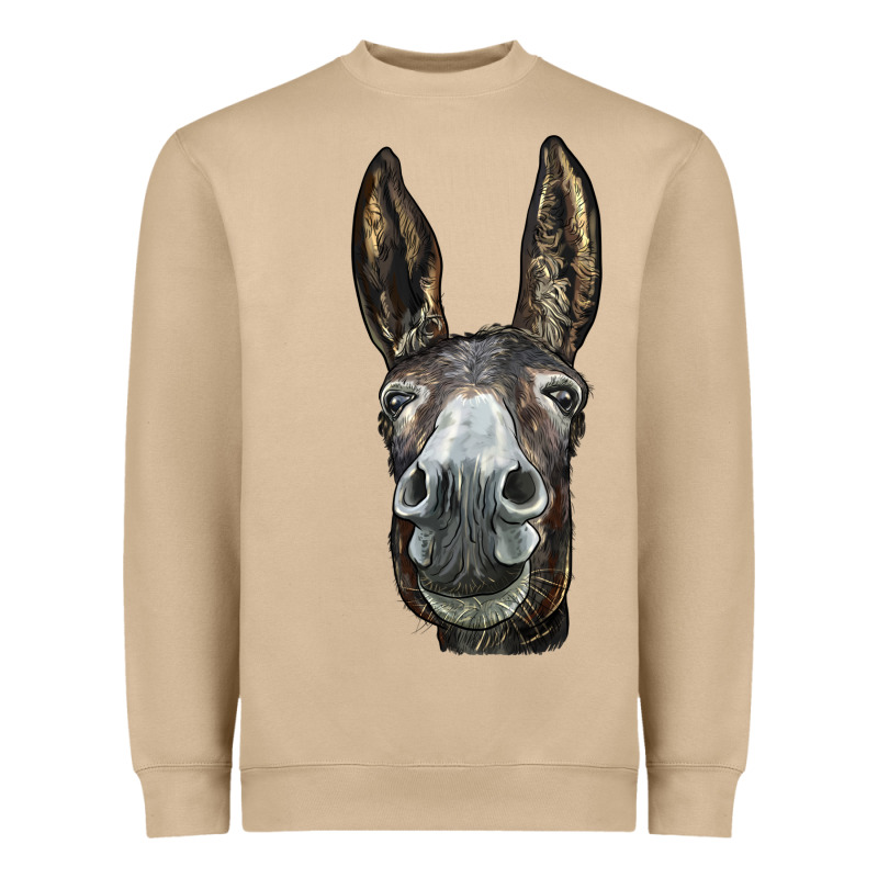 Donkey  Face Heavyweight Sweatshirt by LillyAllenDesigns | Teevron