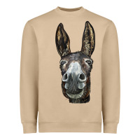 Mushroom Donkey  Face Heavyweight Sweatshirt - LillyAllenDesigns