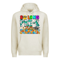 Oatmeal Heather So Long Pre K Hello Summer Premium Hoodie - CowhideDigitalArt