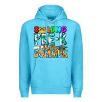 Ocean Blue So Long Pre K Hello Summer Premium Hoodie - CowhideDigitalArt