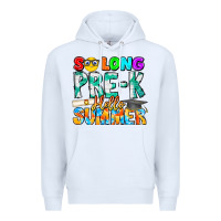 White So Long Pre K Hello Summer Premium Hoodie - CowhideDigitalArt
