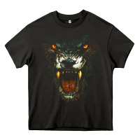 Asphalt Werewolf Face Lycan Gothic Horror Occult Scary Halloween Heavy Core Tee - longCreatives
