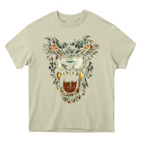 Mossy Werewolf Face Lycan Gothic Horror Occult Scary Halloween Heavy Core Tee - longCreatives
