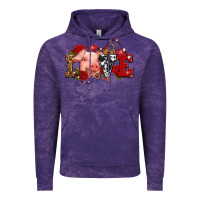 Cloud Purple love with pig olivia Vintage Hoodie - OliviaCreatesArt
