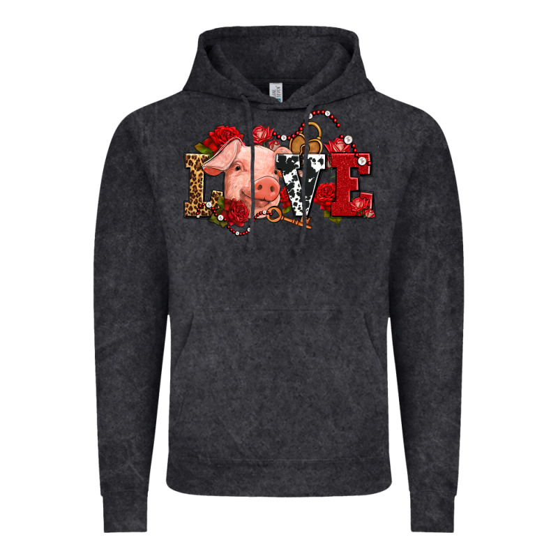Love With Pig Olivia Vintage Hoodie by OliviaCreatesArt | Teevron