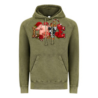 Vintage Olive love with pig olivia Vintage Hoodie - OliviaCreatesArt