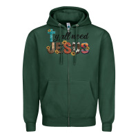 Sports Green y'all need jesus Zipper Hoodie - Artiststas