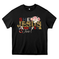 Black She Jesus America Too Heavy Core Tee - Bettercallsaul