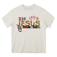 Cream She Jesus America Too Heavy Core Tee - Bettercallsaul