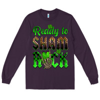 Plum St. Patricks' Day ready to sham rock Long Sleeve Tee - OliviaCreatesArt