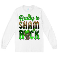 White St. Patricks' Day ready to sham rock Long Sleeve Tee - OliviaCreatesArt