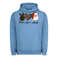 Pigment Pebble Blue peace love eagles royal blue Urban Hoodie - AdoDesignShop