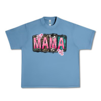 Pebble Blue Mama vibes Mother's Day Urban Heavy Tee - CowGirlArtShop