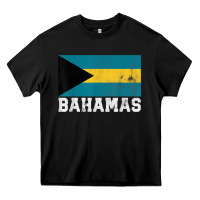 Black Bahamas Flag Country Men Women Kids Christmas Gift Family Heavy Core Tee - longCreatives
