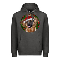 Charcoal Heather German Shepherd Christmas Premium Hoodie - RanaPortraitStore