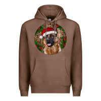 Chestnut German Shepherd Christmas Premium Hoodie - RanaPortraitStore