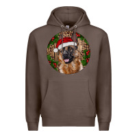 Coffee German Shepherd Christmas Premium Hoodie - RanaPortraitStore