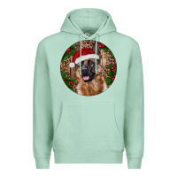 Seafoam German Shepherd Christmas Premium Hoodie - RanaPortraitStore