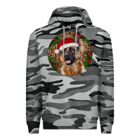 Slate Camo German Shepherd Christmas Premium Hoodie - RanaPortraitStore