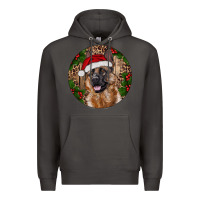 Smoke German Shepherd Christmas Premium Hoodie - RanaPortraitStore