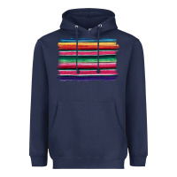 Navy serape Heavyweight Hoodie - BarkalooDesign