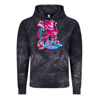 Cloud Black valentine cowboy boots and hat olivia Vintage Hoodie - OliviaCreatesArt